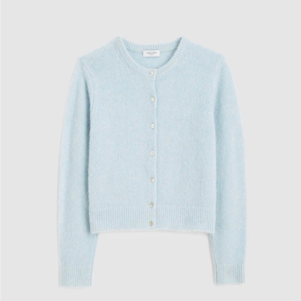 NWOT Madewell x Alexa Chung Light Blue Wool Cardigan